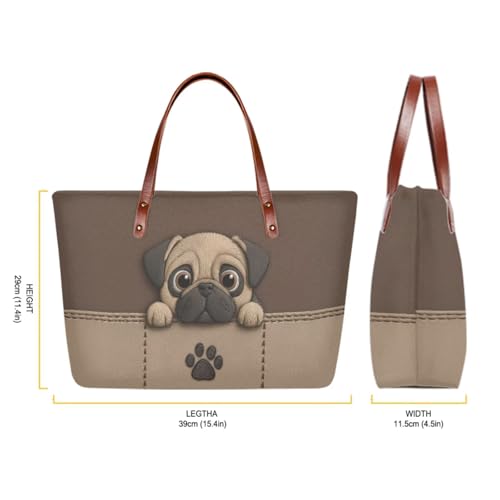 Conjunto de 3 Bolsos Tote para Mujer con Cartera miniatura 5