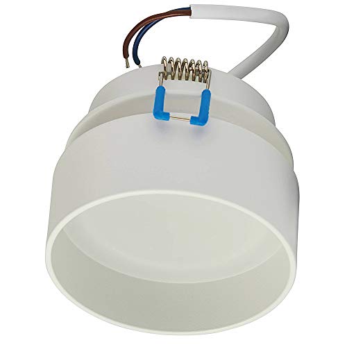 Juego de 10 focos LED empotrables con efecto de luz MR16, redondos, color blanco, 7 W, blanco neutro, 12 V, MR16, empotrables como lámpara de techo, 67 mm