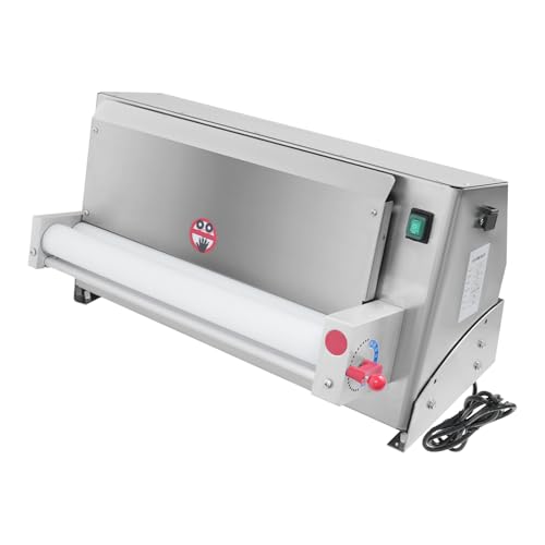 Headery Electric Pizza Dough Roller Sheeter Machine, Automatic Commercial Pizza Press Making Machine 450W 110V Stainless Steel Pasta Maker Machine For Bakeries Pizzerias, Restaurants Kitchens (3-18in)
