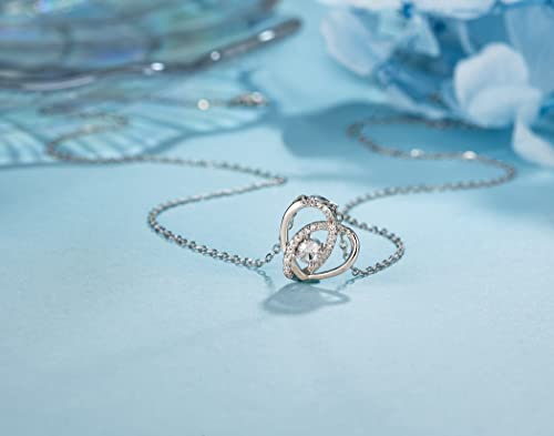 Wife Gift, Romantic Gifts for Her, Sterling Silver Love Knot Necklace, Wife Birthday Gift Ideas, Valentine's Day Gift, Christmas Jewelry, Wife Necklace from Husband2