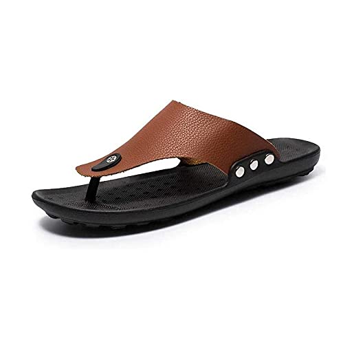 Shoes Casual and Breathable Beach Slippers Men's Casual Sandals and Slippers Stylish Breathable Lightweight Sandals 39EU-44EU Black 42EU (Black 40EU)3