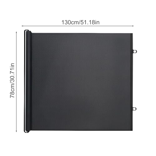 Einziehbares Treppenschutzgitter für Baby, 0-130 cm ausziehbares Babyabsperrgitter, ohne Bohren, Sicherheits-Hunde-Laufgitter, tragbarer Haustierzaun für Treppen, Schlafzimmertüren und Korridore