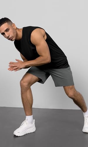 Ododos Men'S Quick Dry Athletic Tank Tops Upf 50+ Sun Protection Spf Workout Sleeveless Muscle Shirts thumb #2