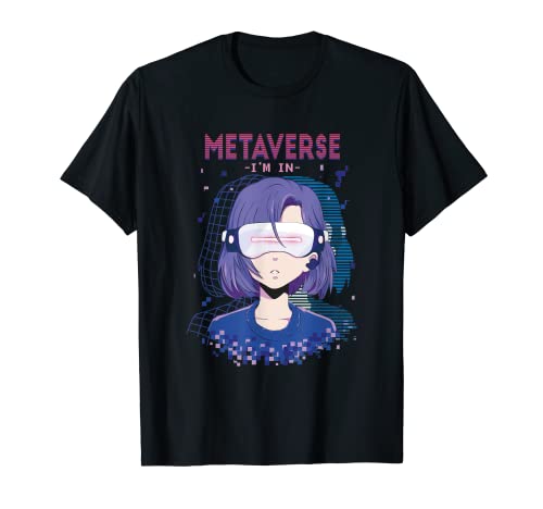 Metaverse Anime Gaming Girl VR Glasses T-Shirt