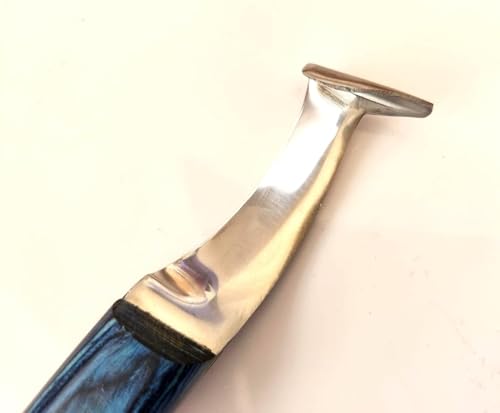 Faca de casco super afiada - Faca de casco com cabo de madeira, casco de sapata de cavalo fácil com