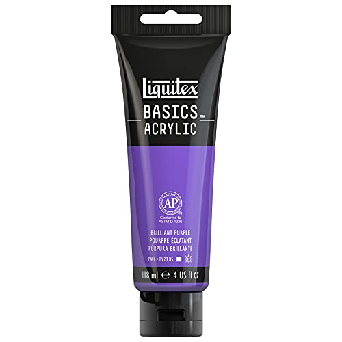 Liquitex BASICS Acrylic Paint, 4-oz tube, Brilliant Purple