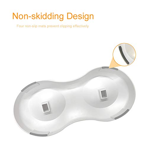 Laifug Elevated Double Cat Dog Food Water Bowls,Tilted Pet Raised Bowls with Stand for Cats and Small Dogs,Food Grade… - Image 5