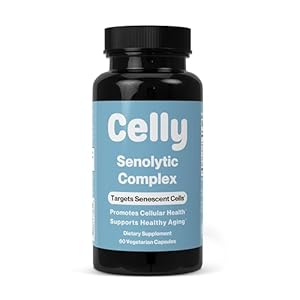 Celly Senolytic Complex | Longevity Supplement for Healthy Aging and Cellular Health with Quercetin and Fisetin | Targets Senescent Cells | 30 Servings | Non-GMO & 3rd Party Tested