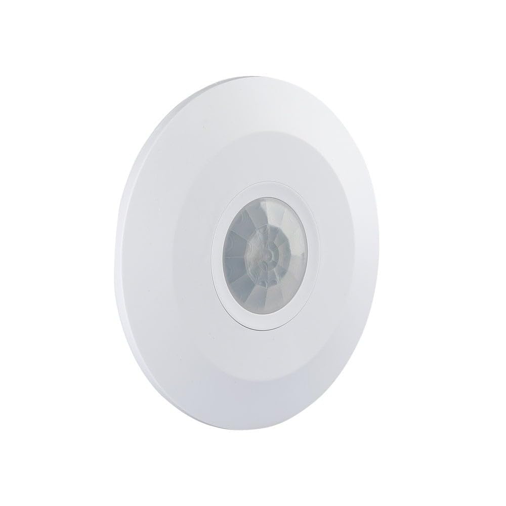 V-TAC VT-8027 5086 White Infrared Motion PIR Ceiling Sensor Flat Slimline
