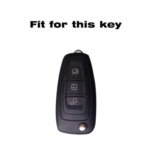 Funda llave Ford Focus Ranger Transit carcasa de TPU blanca 3