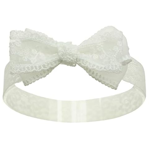 Nihao Baby Off White Lace Headband Cover