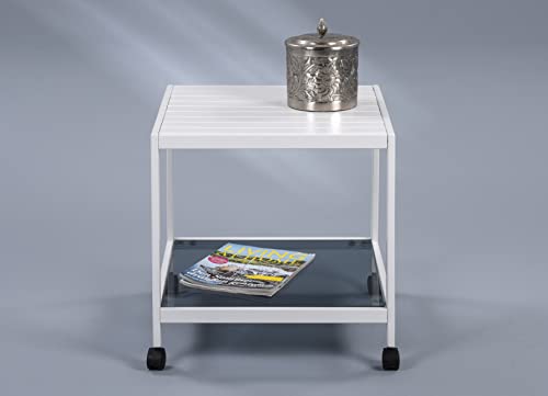 M2 Kollektion Couchtisch TAGO in weiß, B/H/T = 50x50x50cm – Bild 3