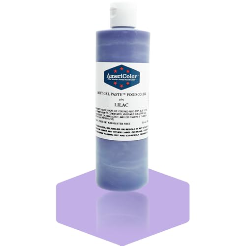 AmeriColor, Lilac, 13.5 Ounce Bottle, Soft Gel Paste Food Color