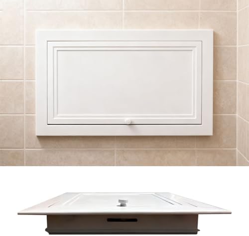 Plumbing Access Hatch Cover, Decorative Inspection Door for Indoor/Outdoor Use, 50x50cm (19.6x19.6in) Crawl Space Access Panel with Knob Handle for Tiles & Walls
