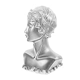 Healeved Schmuckdisplay Figur Harz Halskette Ohrringe Für Schmuckpräsentation Desktop Dekoration Zuhause Oder Juweliergeschäft Silberfarben