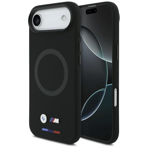 CG MOBILE BMW M Logo Silicone Compatible avec MagSafe Coque pour iPhone Air (Noir)