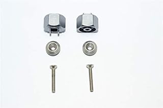 GPM For Tamiya T3-01 Dancing Rider Trike Upgrade Parts Aluminum Wheel Hex Adapter (+1mm) - 1Pr Set Gray Silver