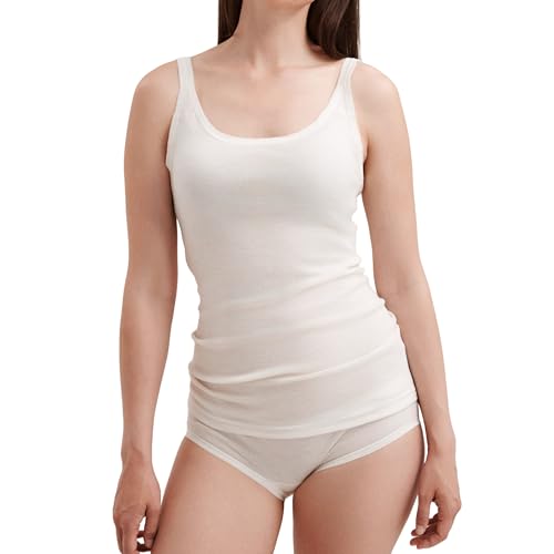 Dilling Merino Trägertop für Damen - aus 100% Bio-Merinowolle Natur 40