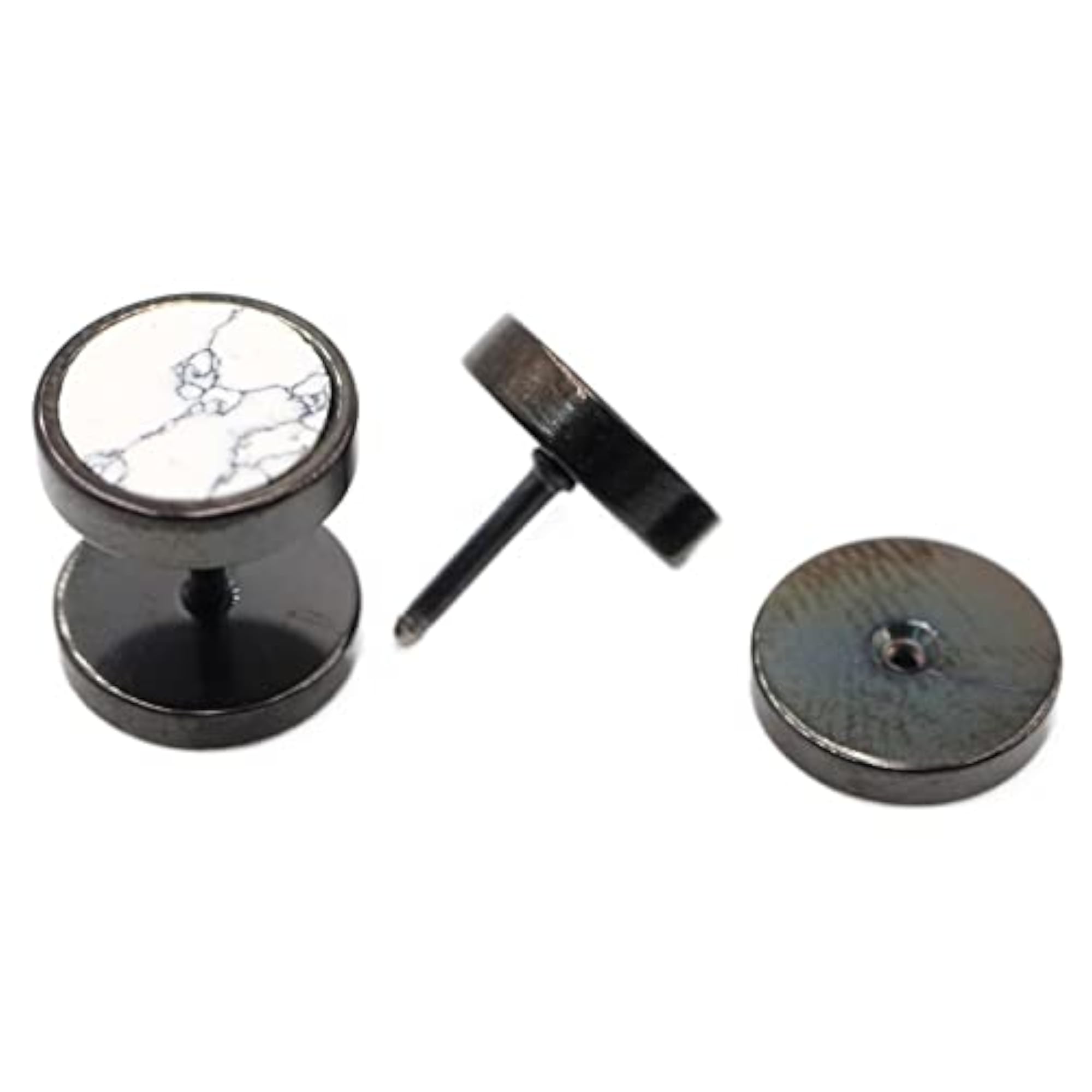 Stainless Steel Double Stone Earring Backs for Studs