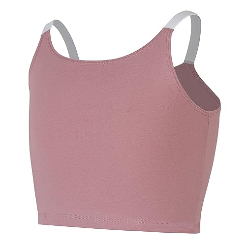 Image of Hanes Girls' Originals Tween Underwear Crop Cami Pack, Fashion Assorted, 5-Pack