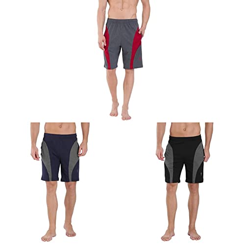 Image of Jockey 9411 Men's Super Combed Cotton Rich Straight Fit Solid Shorts with Side Pockets (Pack of 2)