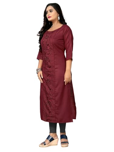Image of Women's Embroidered Plus Size Kurtis