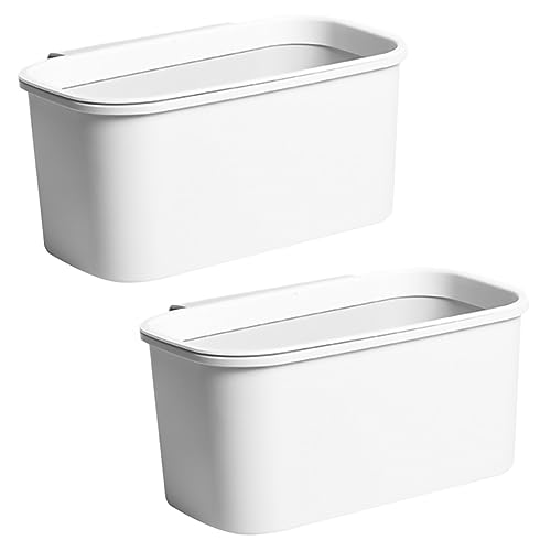 Set de 2 Canecas de Basura Colgantes Blancas para Cocina miniatura 1