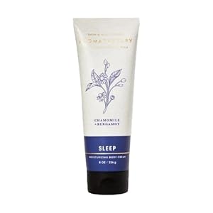 Bath and Body Works Body Care Aromatherapy Moisturizing Body Cream w/Essential Oils – 8 oz Many Scents (SLEEP – Chamomile + Bergamot)