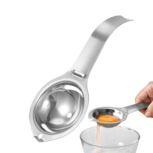 Herramienta Separador De Huevos - Separador De Claras De Huevo, Cuchara Filtrante De Yema | Extractor De Yema De Huevo, Divisor De Huevo, Dispositivo De Tamizado De Huevo, Utensilios De Cocina Fácil
