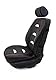 Piton Applicatore Leather White-Red Autositzschoner, Sitzschoner Auto, hermittel in der EU, universeller Sitzbezug, Sitzschutz kompatibel mit den meisten Autos und SUV (Weiß-Rot)