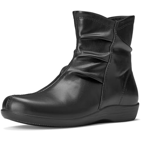 SUEDI Women's Ruched Ankle Boots Cover