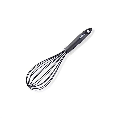 卵泡立て器 シリコン泡立て器家庭用エッグミキサーハンドベーキングツール 家庭用(Black,25.5cm)