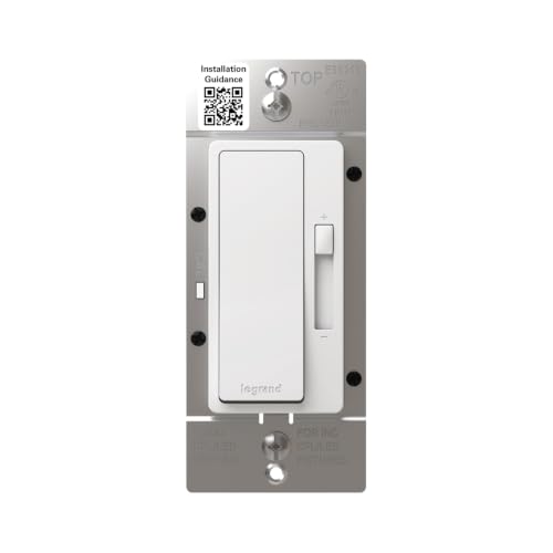 Image of Legrand Radiant 150W LED Dimmer Light Switch 3-Way Rocker White 1 Pack