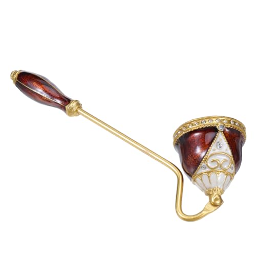Gatuida Apagavelas de Metal Esmaltado Estilo Rústico Extintor Vintage para Apagar Mechas de Velas Herramienta para Velas Accesorio para Hogar Cenas y Bodas Diseño Europeo Retro
