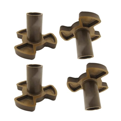 Generic Microwave Turntable Clutch 4pcs Shaft Microwave Oven Spare Parts Turntable Spinning Roller Guide Support, 15x17x10mm 5mm