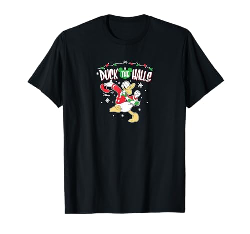 Donald Duck The Halls T-Shirt Disney vêtement de Noël en coton