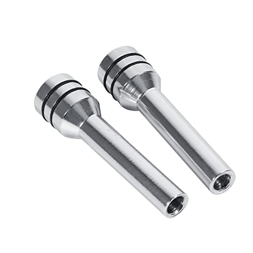 Image of Door Lock Switches, 2Pcs Universal Car Truck Aluminum Interior Door Lock Knob Pins Cover(Silver)