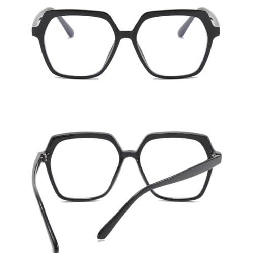 Lunettes miroir plat polygone ambre au design géométrique unique - 2