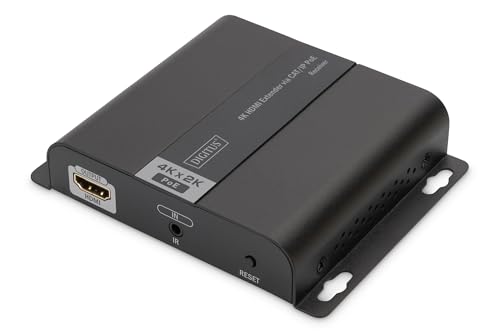 Extender 4K HDMI récepteur Digitus RJ45 Ethernet PoE boitier extension vidéo réseau local