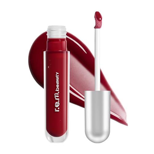 r.e.m. beauty by ariana grande | Essential Drip Glossy Balm in Cherry Cola | High Shine Nourishing Lip Balm | Hydrating Hyaluronic Acid | Smooth Glossy Finish