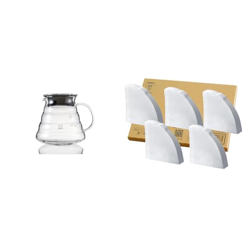 yZbgznI(HARIO) V60OXT[o[600NA 600ml 2-5tp dqW XGSR-60-TB + yAmazon.co.jp zV60 R[q[tB^[ 1~2tp 200 40×5Zbg { FSC