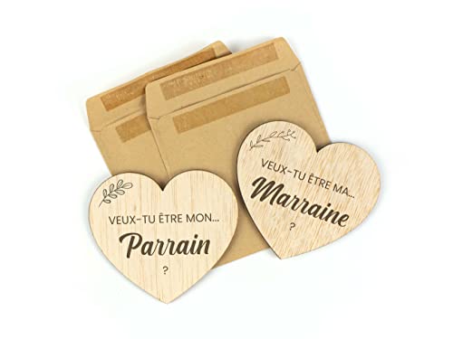 CONTRAXT Cadeau Parrain Marraine Demande original. Cadeau naissance annonce grossesse demande...