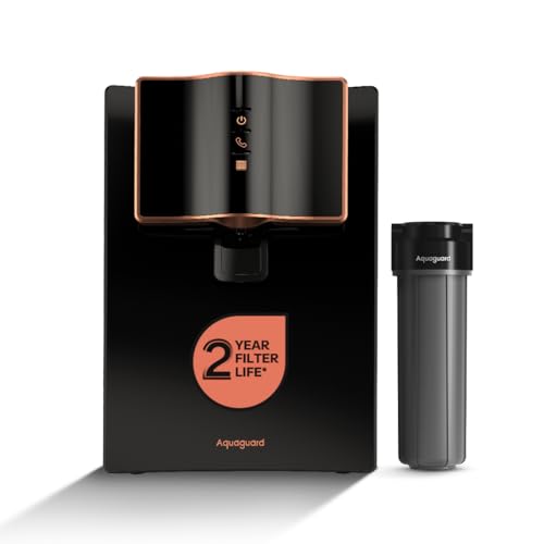 Image of Aquaguard Enrich Marvel UV+UF 2X | 2 Year Filter Life | With Mega Sediment Filter | 3-in-1 Active Copper Technology | UV e-Boiling | 9 Stage Purification | Suitable for Municipal Water (TDS < 200 ppm)