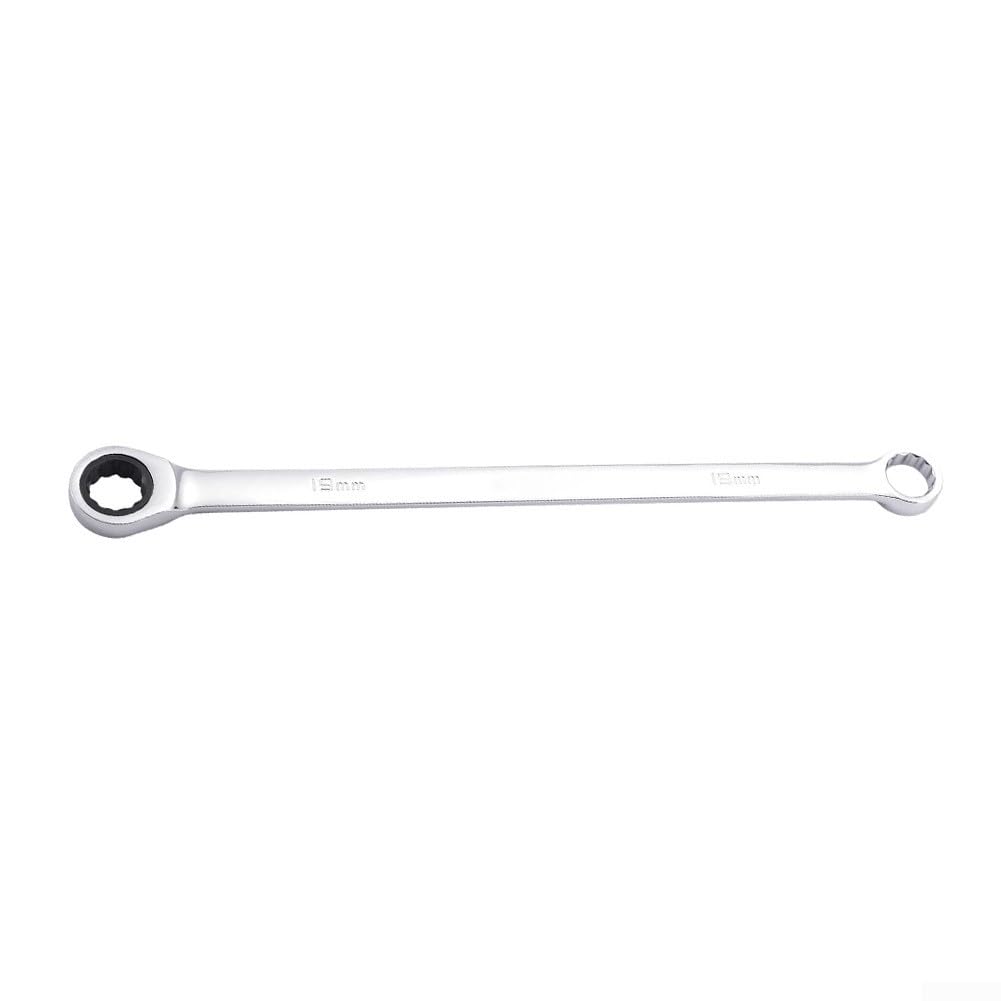 Extra Long Ratchet Wrench, Double Ended Box Spanner, 72-Tooth Steel, Long Reach for Automotive Repair, Industrial Grade, Aviation Maintenance(13mm)