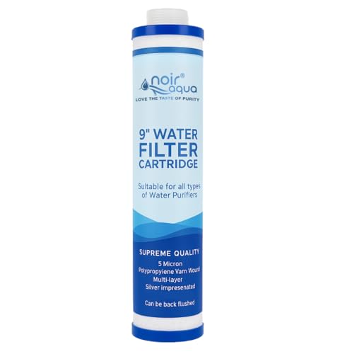 Image of Noir Aqua MLT 9 inch Threaded Pre Filter Cartridge | PP Yarn Wound | Suitable for 10 Inch Pre-Filter Housing for All Types RO Water purifiers Replacement Water Filter Candle (1)