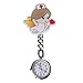 MYA 1Pc Infirmière Montre Quartz Mode Femmes Dame Montre De Poche,Médecin Infirmière Montre De Poche Cadeaux,Dessinée Mignon Poupée Infirmière Pendentif Montre De Poche