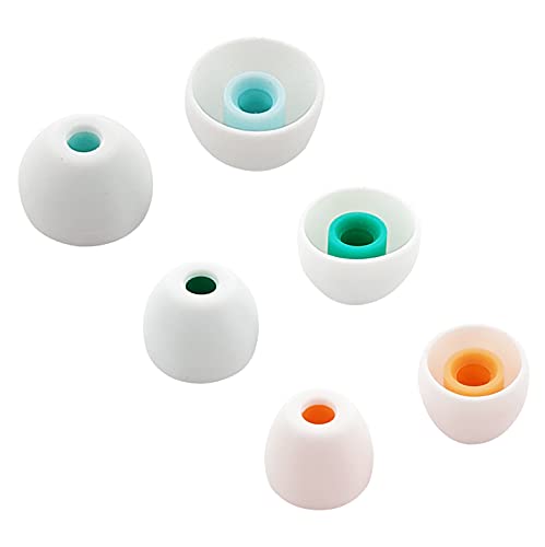 Image of ALXCD Eartips Compatible with Sony WF-1000XM4 Earbuds, S /M /L 3 Pairs Soft Silicone Ear Tips, Compatible with Sony WF-1000XM4 Silicon Tips XM4 3 Pairs, SML, White