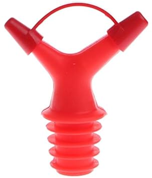 SYGA 2Pcs Double Bottle Mouth Stopper Soy Sauce Wine Nozzle Liquid Guiding Device Random Color