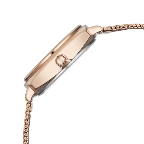 Image of Fastrack Stunners X Quartz Analog with Purple Dial Rose Gold Stainless Steel Strap Watch for Girls - 68043WM04