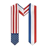 SMAZDFXX Guatemala-Absolventenstola, 183 cm lang, Unisex, für Erwachsene, Schul- und Hochschulabschluss